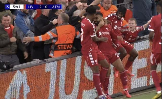 不到6分钟2-0马竞，这是利物浦在欧冠最早的两球领先