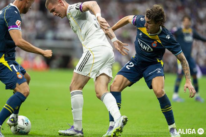 2-0 皇马全胜领跑 姆巴佩世界波5轮5球西甲36球 米利唐超级世界波