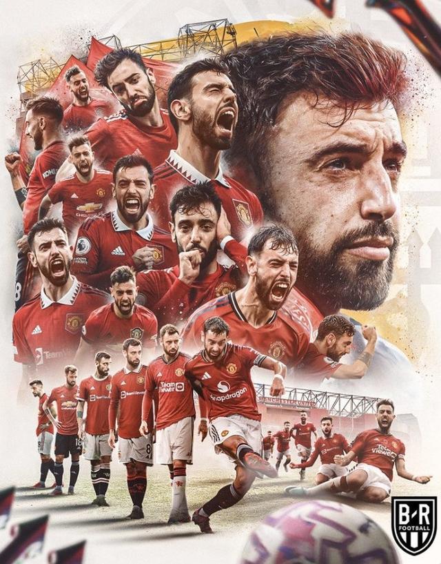 B费打进曼联生涯个人第100球，英超200场64球51助攻