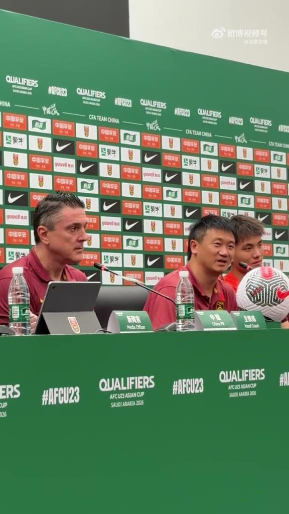 U22国足主帅：更衣室里疯狂了，中国足球需要喜悦我们做到了